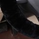 thumbnail image 3 of Black Fuzzy Sheepskin Car Steering Wheel Cover for Women, S, 3 of 3