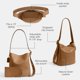 thumbnail image 4 of Bolso Coach Bleecker Bucket de Cuero Natural Grano Miel, 4 of 6