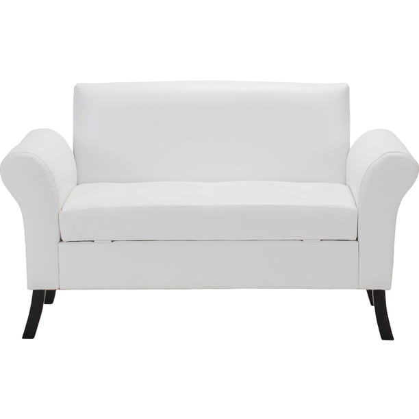 Banqueta Baul + Respaldo Lua 2c Pu 20 Blanco