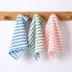 thumbnail image 1 of Paño de limpieza de microfibra de 18 paquetes, toallas de cocina para lavado de secado de platos, trapos libres de pelusa de raya absorbente para limpieza, toallas reutilizables y lavables - 10 "x 10", 1 of 3