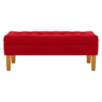 Bodevir - Banqueta Wood 2C Felpa 04 Rojo