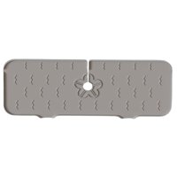 Magideal - Alfombrilla De Silicona Para Grifo, Almohadilla De Drenaje Para Fregadero, Protector Contra Salpicaduras Para Fregadero, Protector De Encimera, Gris