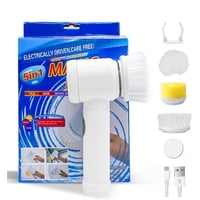 Genérico - Cepillo De Limpieza Eléctrico Recargable Blanco 8