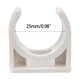 thumbnail image 3 of BVO 100 abrazaderas en U de PVC para tubería de agua de 25 mm, blancas, aptas para tubos de 25 mm/1 pulgada, alta resistencia y larga vida útil, 3 of 9