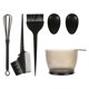 thumbnail image 2 of Salon Hair Color Dye Bowl Peine Cepillo Cubierta De La Oreja Herramienta De Peluquería 5pcs Negro, 2 of 5