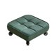 thumbnail image 3 of Taburete Con Ruedas Cuadrado De Baja Altura Asiento De Cuero Pu Robusto Altura Práctica 12 Cm Verde, 3 of 5