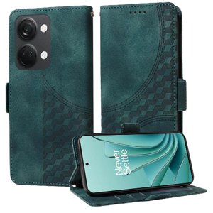 Carcasa Foxdock Oneplus Nord 3 De Cuero Pu, Diseño Acolchado Clásico, Protección Contra Caídas Y Rayones