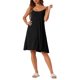 thumbnail image 1 of INSPIRE CHIC Vestido de Noche de Algodón para Mujer Regreso a Clases Sin Mangas con Tirantes Espagueti y Detalle de Espalda Cruzada Loungewear hasta la Rodilla Talla L Negro, 1 of 6
