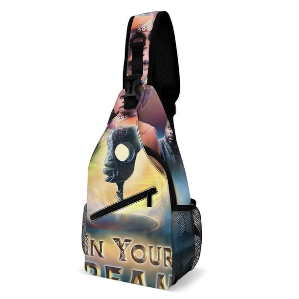 En Tus Sueños Riñonera Bandolera con Estampado Integral para Hombres y Mujeres, Bolso Cruzado Gráfico de Tendencia, Mochila de Hombro Streetwear para Ciclismo y Deportes, Riñonera Versátil Casual