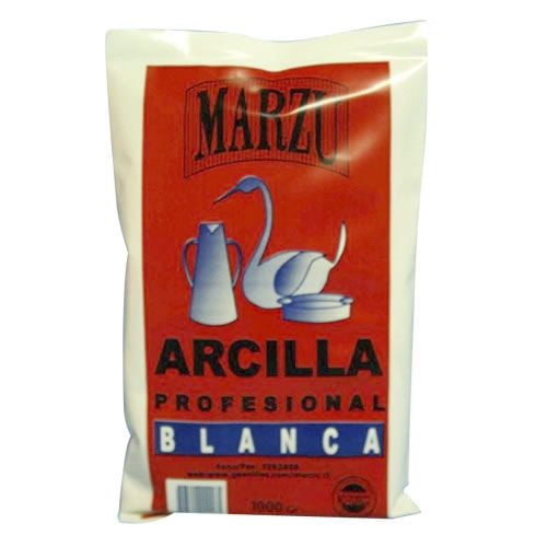 Arcilla Profesional Blanca Bolsa 1 Kg 1 Un Marzú