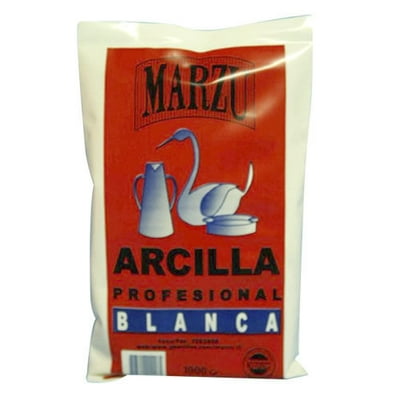 Arcilla Profesional Blanca Bolsa 1 Kg 1 Un Marzú
