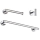 thumbnail image 2 of Juego De Accesorios De Baño Gancho Para Toallas Toallero De Barra 16" Plateado, 2 of 3