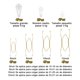 thumbnail image 2 of Set 16 colgadores de platos acero inoxidable dorado, 2 of 3