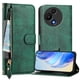 thumbnail image 1 of Funda Billetera Cremallera para TCL 605/60SE con Porta Tarjetas, Soporte y Correa Verde, 1 of 5