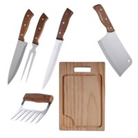 Set Parrilla 6 Piezas Acero Inoxidable Arthome Par23