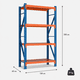 thumbnail image 2 of Mini Rack 120x60cm (200 kg por Nivel), 2 of 7
