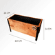 thumbnail image 2 of Jardinera Macetero de Madera Estilo Industrial, 2 of 5