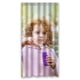 thumbnail image 1 of Cortina de ducha de niña linda e inocente, juego de cortina de baño con ganchos, tamaño 36 x 72 pulgadas, 1 of 3