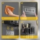 thumbnail image 5 of Portacepillos de dientes para baño con dispensador de pasta de dientes, 3 tazas, accesorio de pared, 5 of 6