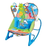 Clickdescuento - Silla Mecedora Musical Para Bebe 3 En 1 Azul Azul