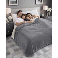 Imac Hogar - Frazada Con Chiporro Elegante 2 Plaza 200X230Cm Gris