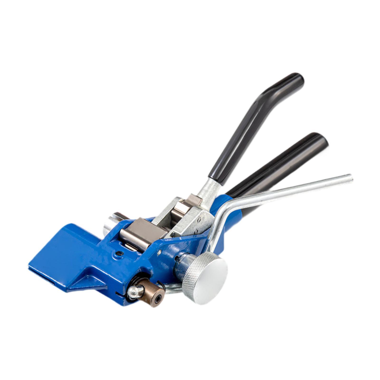 Ioensy - Herramienta De Bandas Potente Para Empaquetar Abrazaderas De Bobina De Acero Inoxidable Bridas Para Cables Azul