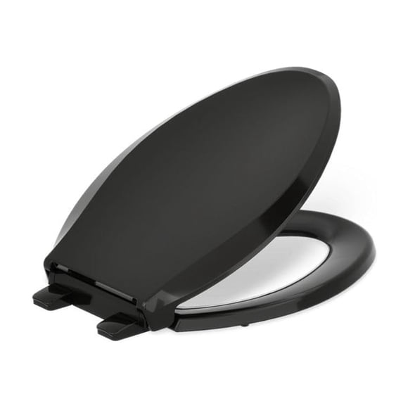 Asiento de inodoro KOHLER Cachet ReadyLatch alargado negro