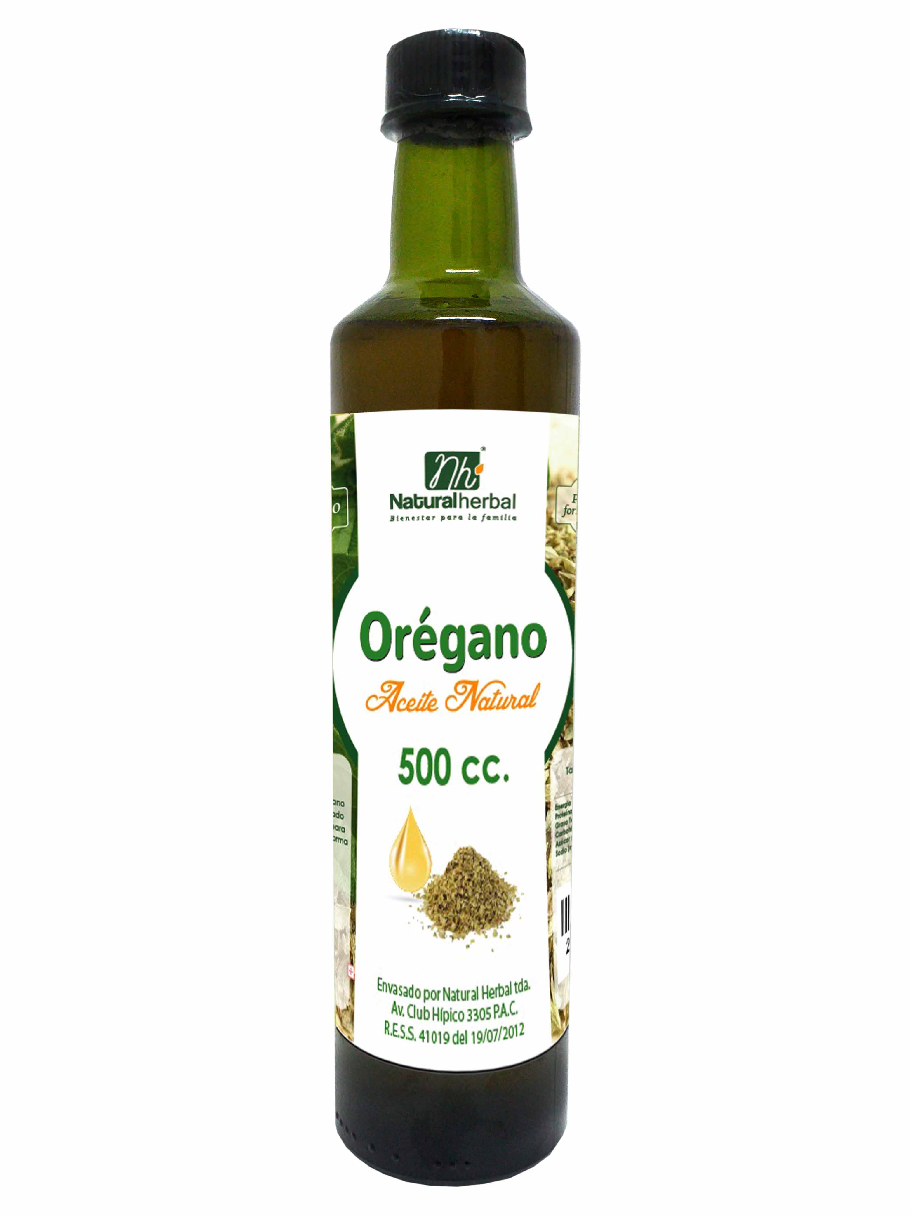 Natural Herbal - Aceite De Orégano 500 Cc
