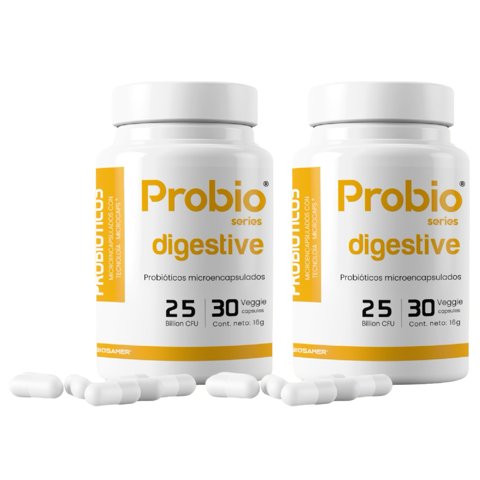 Biosamer - Pack 2 Probiótico Digestivo 25 Billones 30 Cápsulas