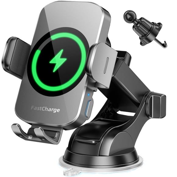 Cargador inalámbrico para auto BothLin 15W 3 en 1 con soporte