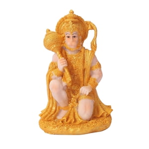 Magideal - Estatua De Buda Mono Hindú, Estatuilla De Hanuman, Artesanía De Resina Hecha A Mano, Escritorio, Hogar, Oficina, Decoración, Regalo De La Suer