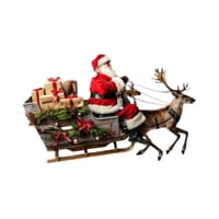 Bothyi - Adhesivo De Pared De Papá Noel Con Alce, Decoración De Pared Para El Comedor, El Hogar Y El Dormitorio