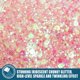 thumbnail image 2 of Glitter Estanoite 160 g Rosa Bebé Iridiscente Chunky, 2 of 7