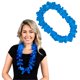 thumbnail image 2 of Collar con forma de flor hawaiana satinada azul parpadeante Lei, 2 of 4