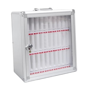 Bothyi - Gabinete De Almacenamiento Para Teléfono Con Puerta Transparente Y 2 Llaves, Resistente Caja De Almacenamiento Para Móviles Con 30 Ranuras