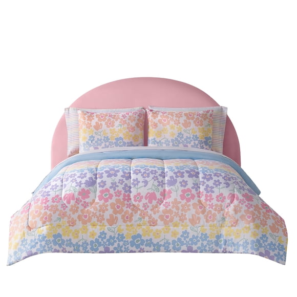 Juego de cama B Kids Full con diseño floral de microfibra