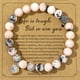 thumbnail image 3 of Love Heart Pendant Beaded Bracelet for Energy Healing and Relaxation - Perfect Gift with Card, 3 of 5