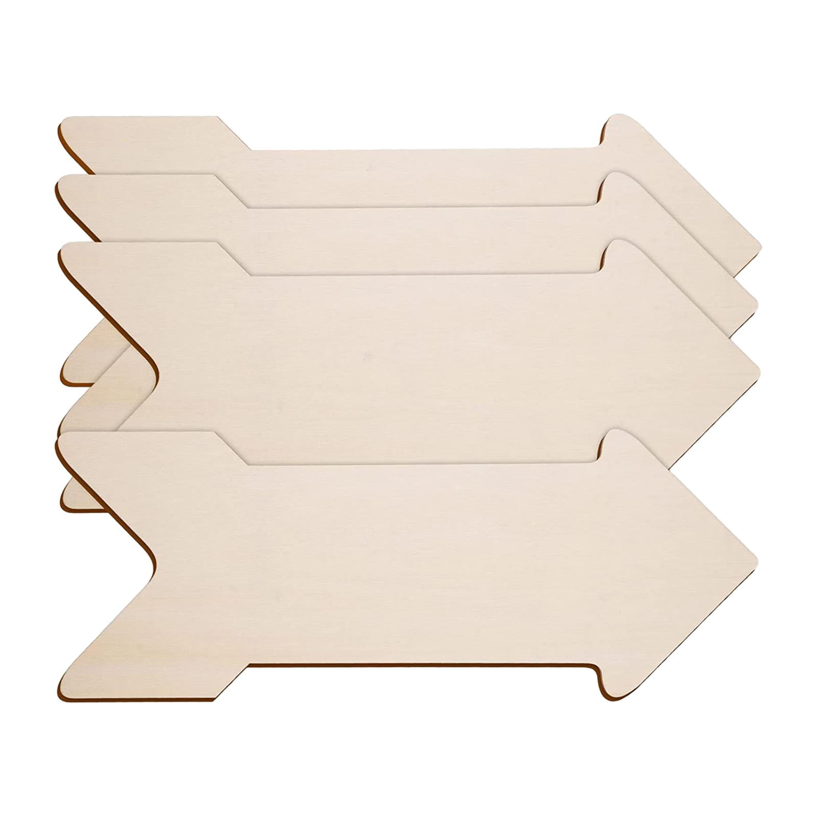 Magideal - Letrero De Madera Sin Terminar, Artesanías En Rodajas De Madera, Placa De Madera En Blanco Decorativa Ligera Sin Pintar, Etiqueta Para Jardín, Hogar Y