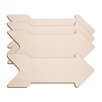 Magideal - Letrero De Madera Sin Terminar, Artesanías En Rodajas De Madera, Placa De Madera En Blanco Decorativa Ligera Sin Pintar, Etiqueta Para Jardín, Hogar Y