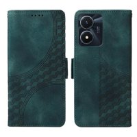 Carcasa Foxdock Vivo Y56 5G De Cuero Pu, Diseño Acolchado Clásico, Protección Contra Caídas Y Rayones