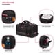 thumbnail image 3 of Bolsa de viaje SwissGear Apex negra de 71 cm para hombre y mujer, 3 of 9