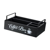 Bothyi - Organizador De Estación De Café Soporte De Madera Rústica Para Cápsulas De Café Para Cafetería, Oficina, Estilo A