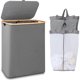 thumbnail image 1 of Canasto para Ropa iEGrow de 150 L Plegable con Tapa Gris, 1 of 3