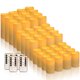 thumbnail image 3 of Velas LED sin llama fclayvts, paquete de 48 con control remoto, 3 of 8