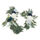 thumbnail image 5 of 2x Guirnalda De Botín De Flores De Arco Floral Artificial Para Boda Azul Blanco, 5 of 5