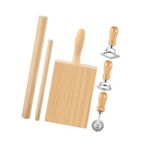 Magideal - Kit De Herramientas Para Hacer Pasta, Máquina Para Hacer Pasta De Ñoquis, Juego De Sellos Para Hacer Ravioles, Utensilios De Cocina, Para Regalos De 6 Piezas