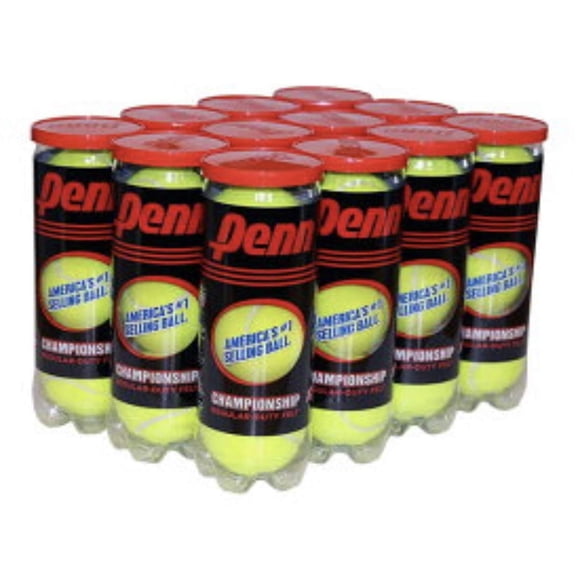 Pelotas de tenis Penn Championship Regular Duty de fieltro, 60 pelotas