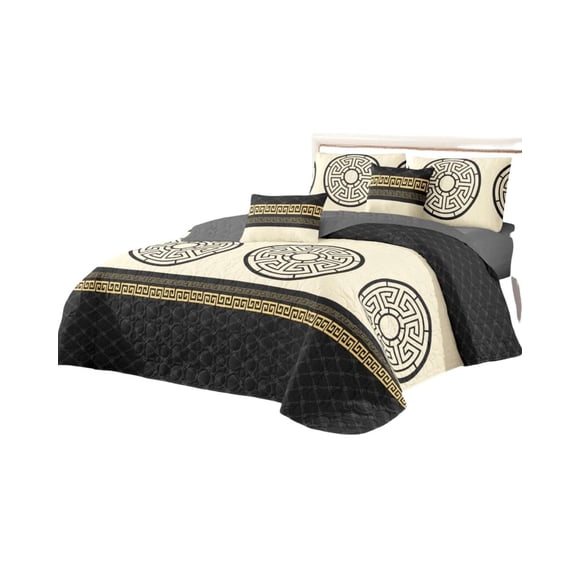 Cubrecama Quilt reversible Elegante y liviano 2 plazas y media