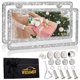 thumbnail image 1 of Marco para matrícula WEDAMER Pack de 2 para mujer con cristales brillantes, 1 of 9