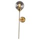 thumbnail image 5 of Aplique De Pared Dorado Que Ilumina Las Luces De Pared Interiores Modernas Con Base E14 Gris Humo, 5 of 5